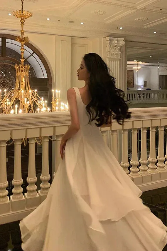 A line Chiffon Prom Dresses Long Formal Dress Charming Evening Party Dress