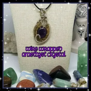 Amethyst | 14K, S925 Wire Wrapped Long Crystal Necklace