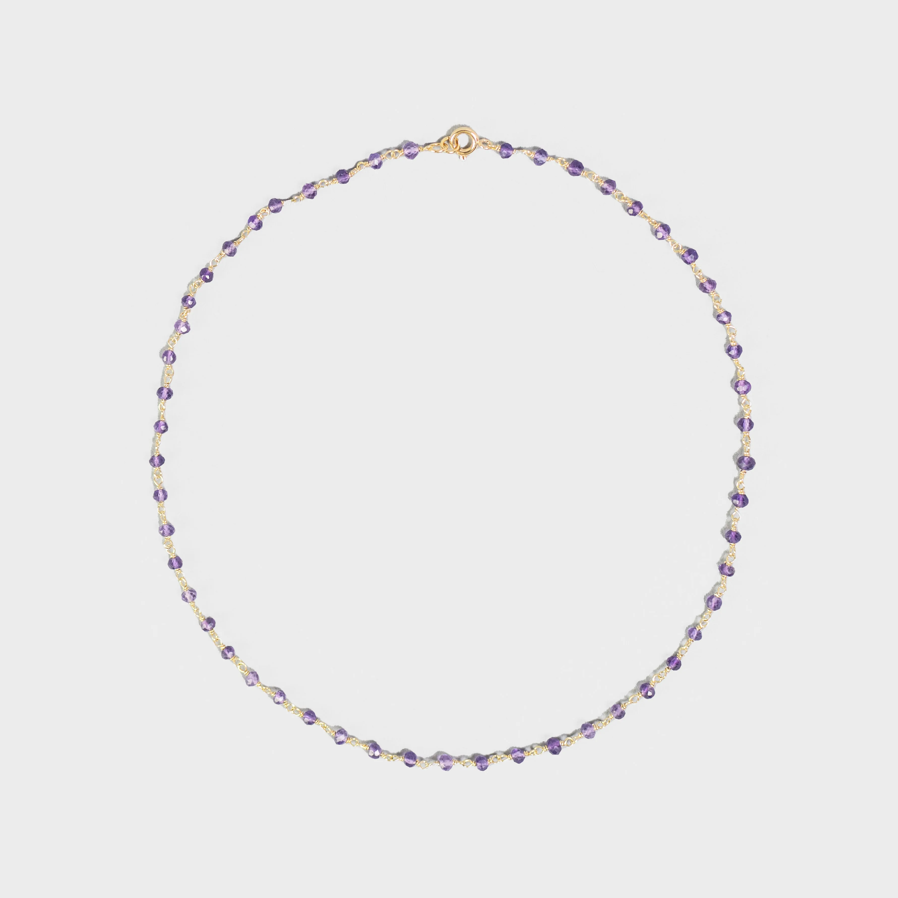 AMETHYST BEADED NECKLACE