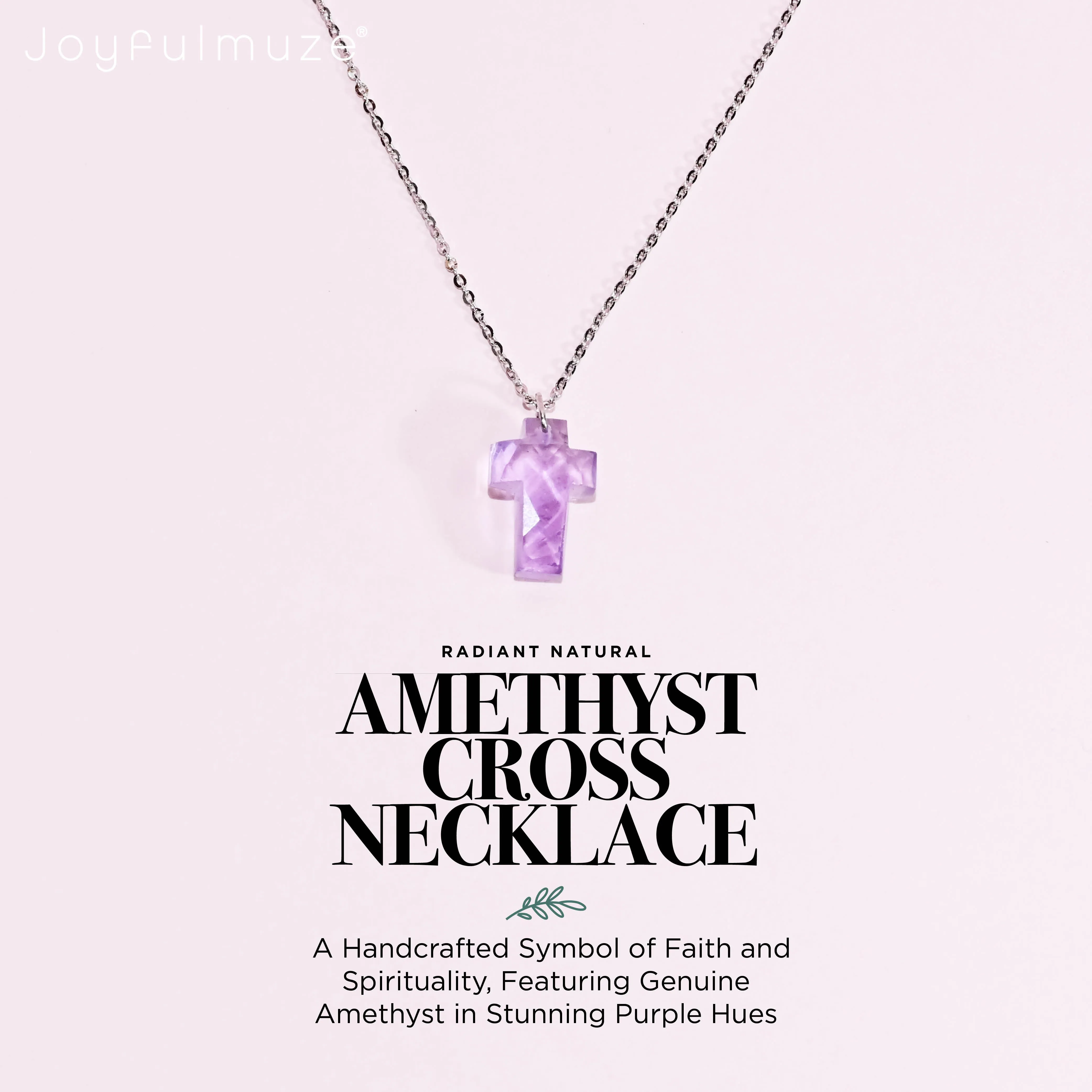 Amethyst Cross Necklace