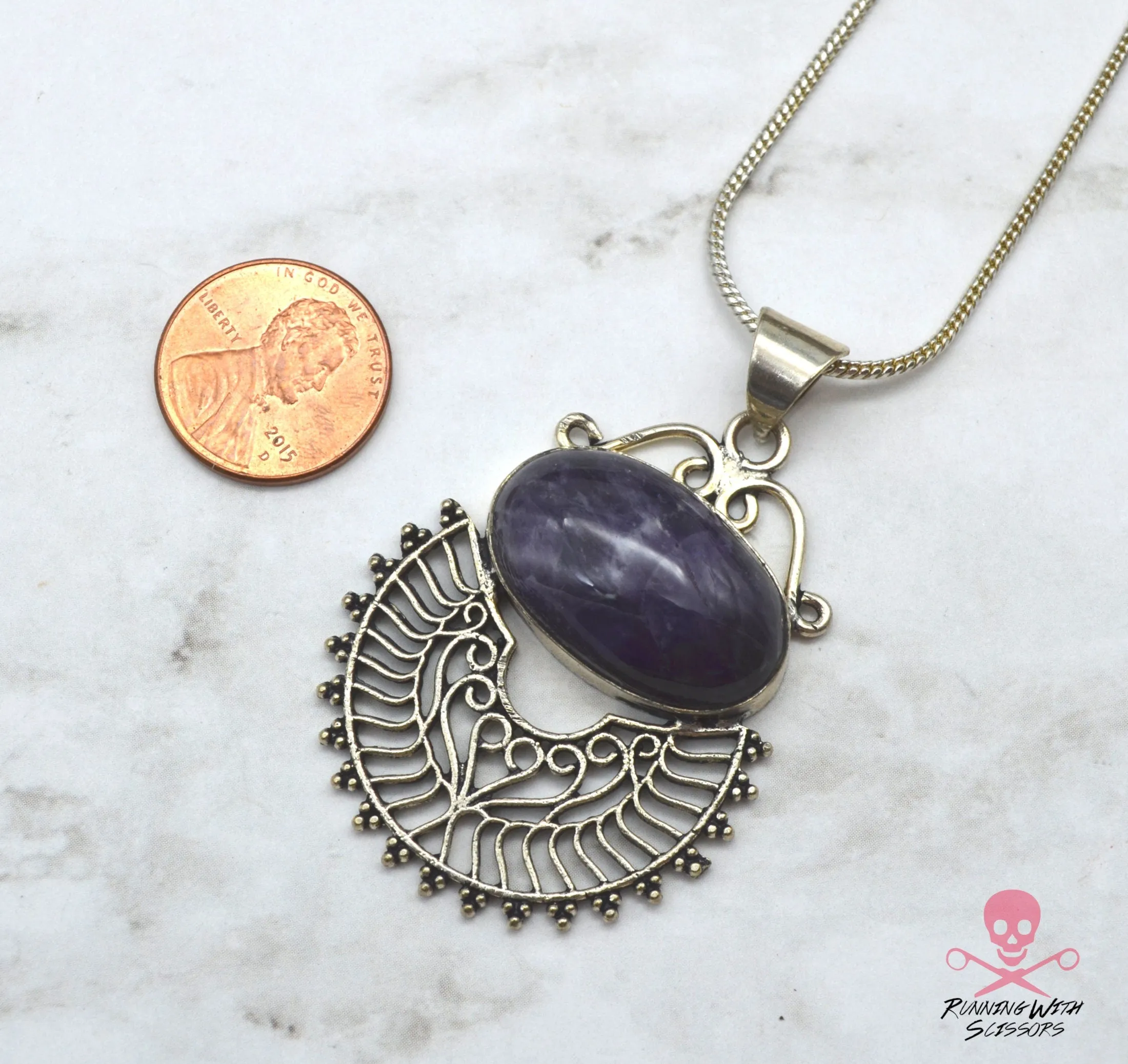 Amethyst Dreams Necklace 925  Sterling Silver