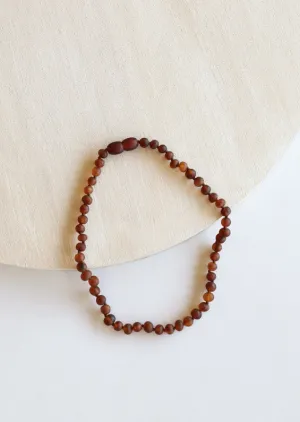 CanyonLeaf Kids Amber Necklace, Raw Cognac