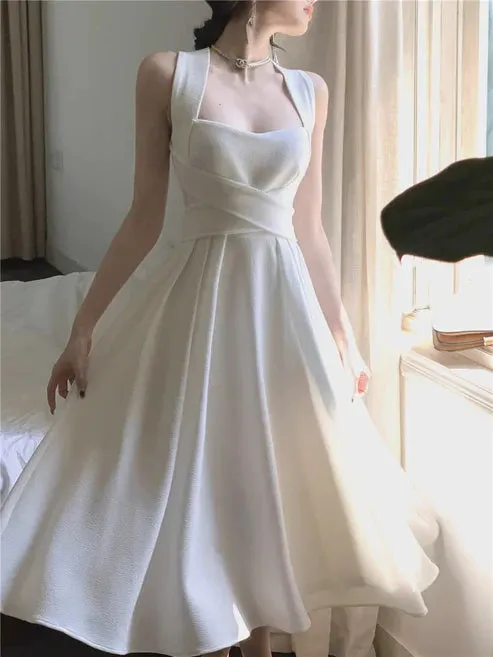 Elegant A-Line Midi Length Party Dress Charming Evening Dress Formal Dress Wholesale