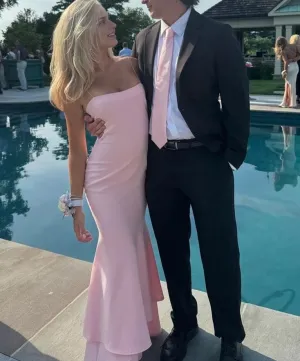 Elegant Mermaid Straps Long Prom Dress Charming Evening Party Dress Graduation Dress