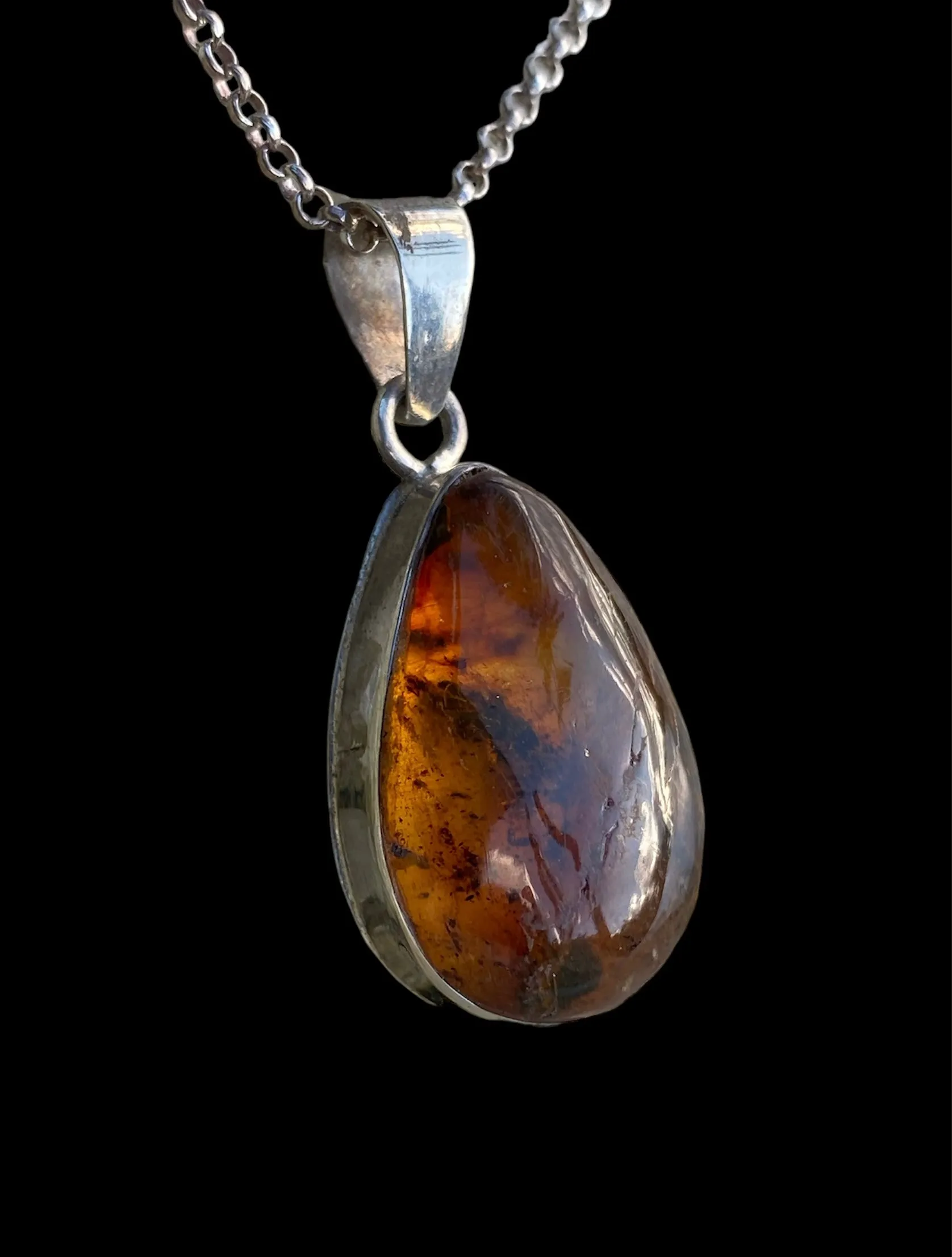 Handmade Vintage Amber Pendants