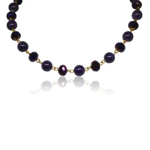 Link Necklace - Purple