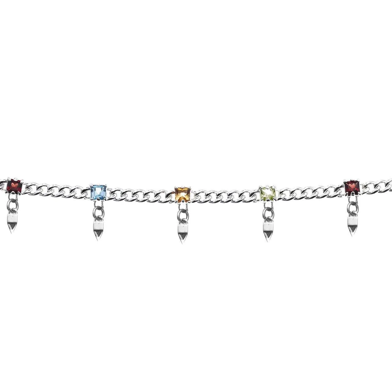 Multi Stone Spike Bracelet