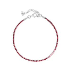 Red Garnet Tennis Bracelet