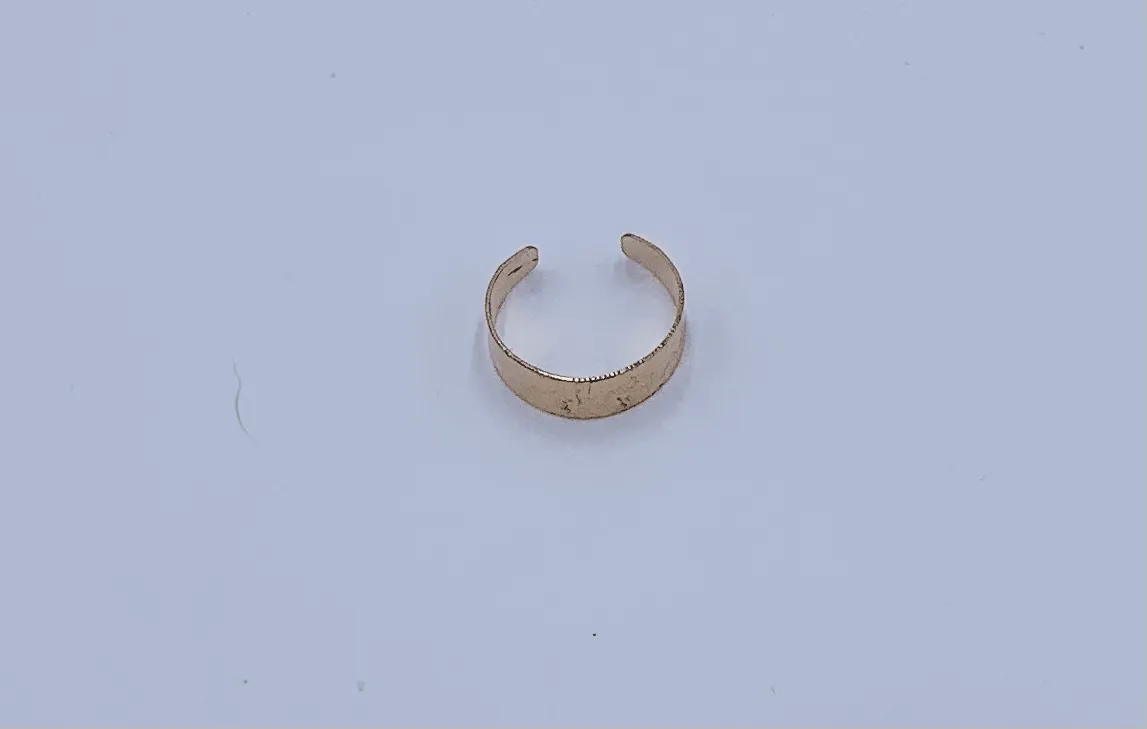 Solid Gold Tone Toe Ring