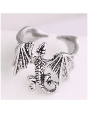 TR16 Silver Dragon Toe Ring