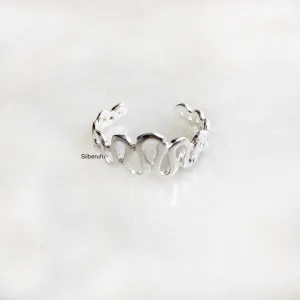 Zig Zag Silver Toe Ring
